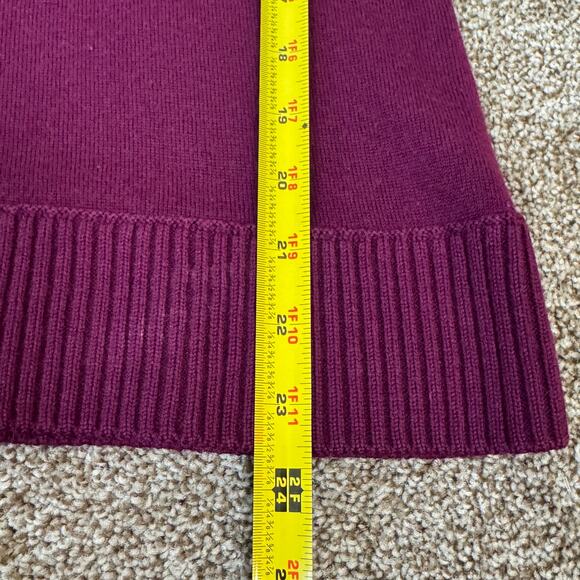 Tory Burch Women's Size Small Wool Cashmere Deep Fuchsia Sweater Embellished - Picture 10 of 12